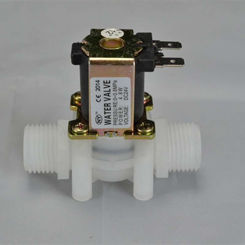 南洋四分外牙净水器电磁阀 4分口螺纹式24v5w进水电磁阀 ny配件