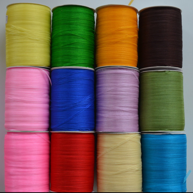 3mm Wide Fine Home Textile Snow Yarn Ribbon Wedding Celebration Decoration Color Ribbon Bookmark Solid Color Ribbon Factory Wholesale