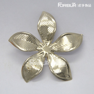 铁花片 五瓣花片 37mm5叶螺旋金属花 铁艺饰品花片 一千/包