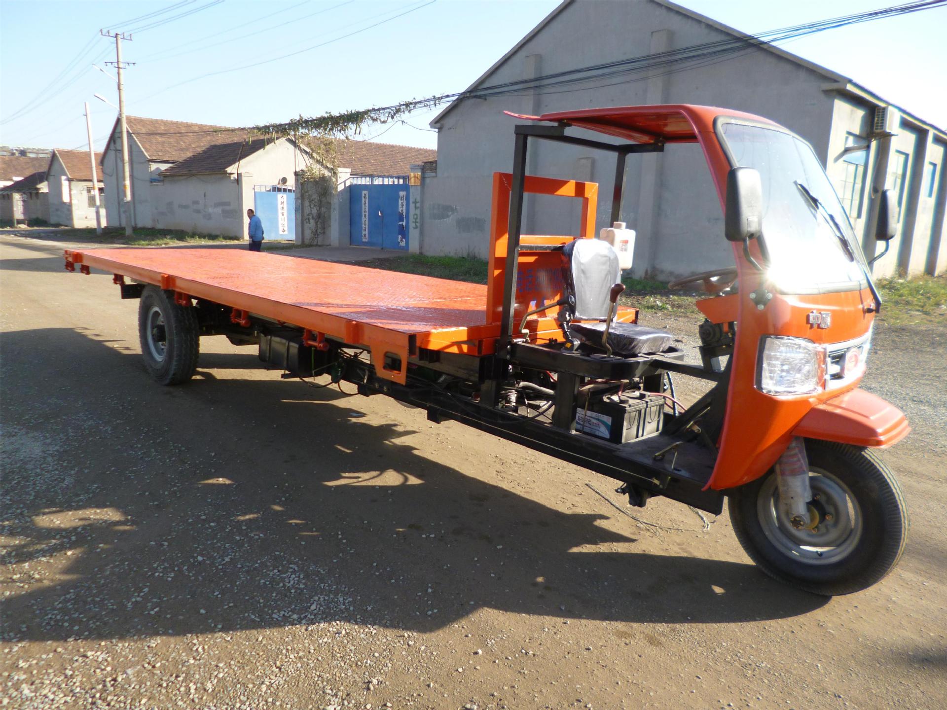 拉钢材三轮车 木材三轮车 加长大托盘带拖炮 轴传动三轮车 上牌照