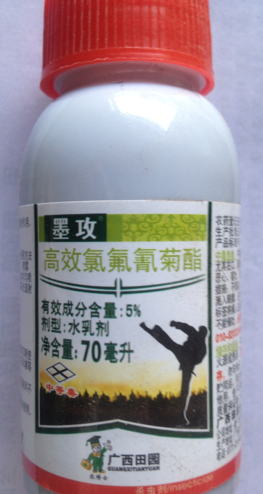 广西田园 墨攻 5%高效氯氟氰菊酯 蚜虫,菜青虫等