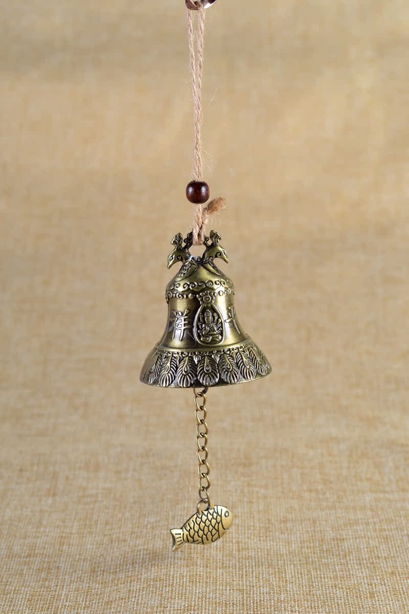 铜铃铛金属风铃 平安吉祥观音挂饰 云南丽江特色旅游纪念品