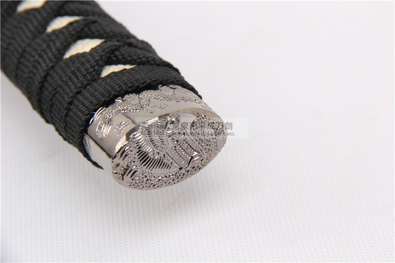 正品龙泉宝剑刀剑 日本武士套刀 碳钢花兰套刀 刻字龙套刀 未开刃