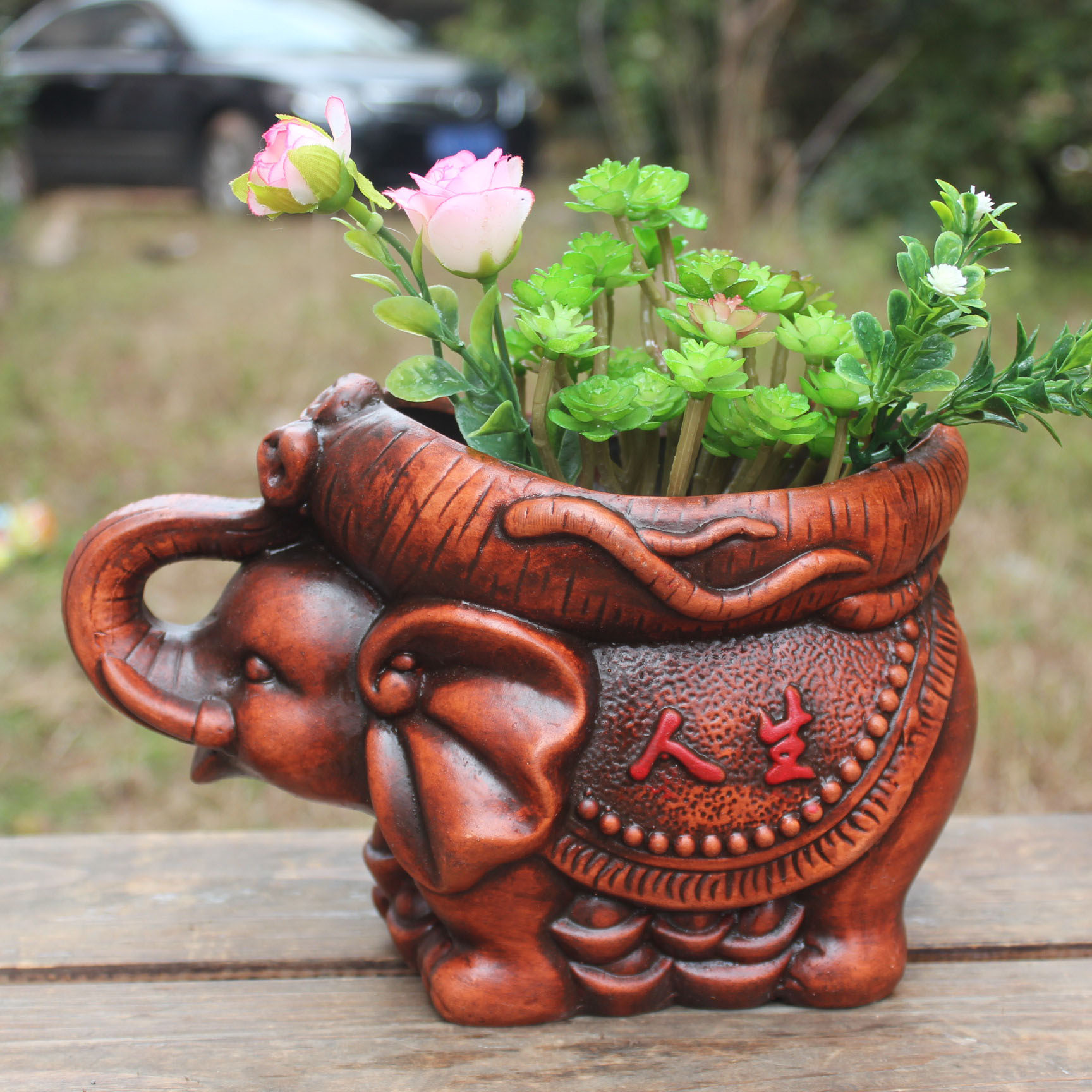 陶瓷工艺品多肉花盆12435摇钱树红陶花盆摇园艺盆栽陶