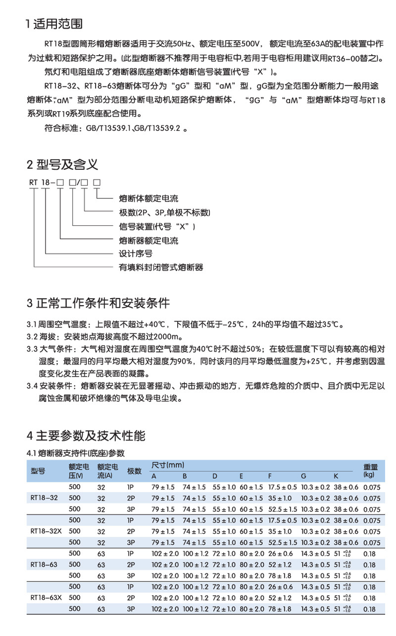 厂家直销批发 熔断器 rt18-32x底