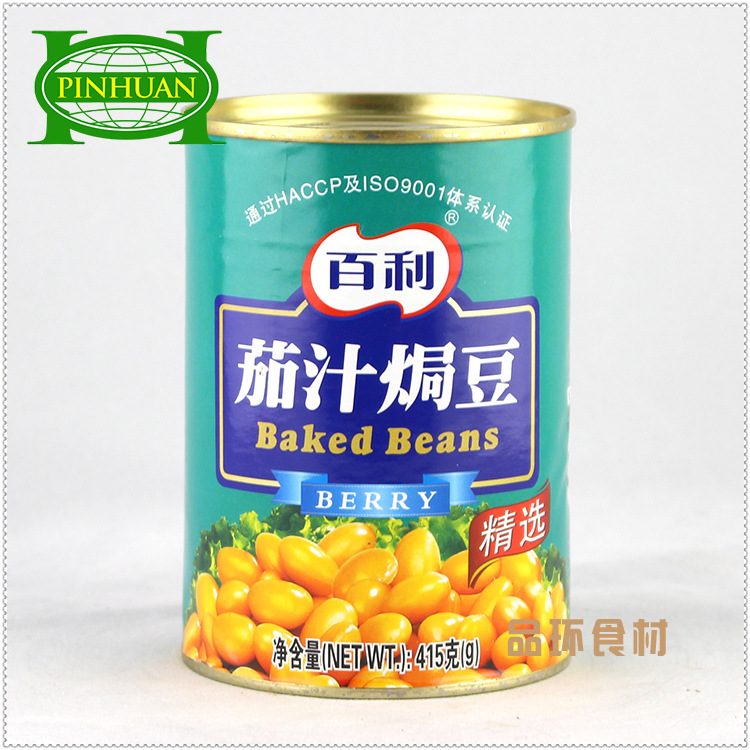 量多优惠 百利茄汁焗豆415g 茄汁黄豆 蔬菜罐头 茄汁罐头