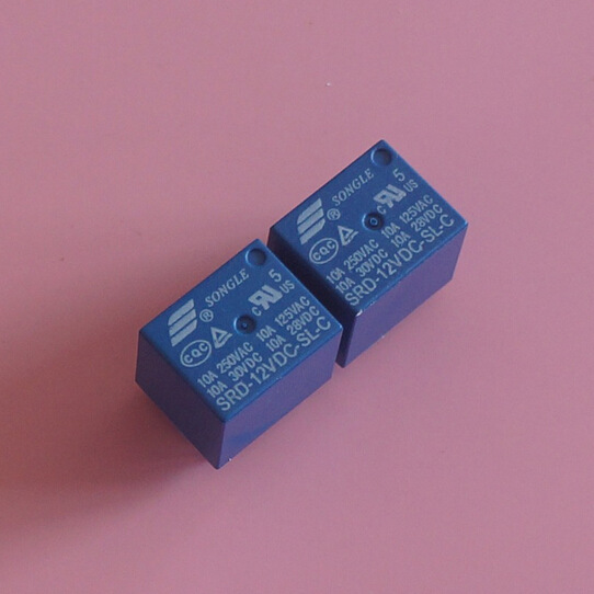 srd-12vdc-sl-c 12v继电器 5脚 10a大电流 松乐原装正品