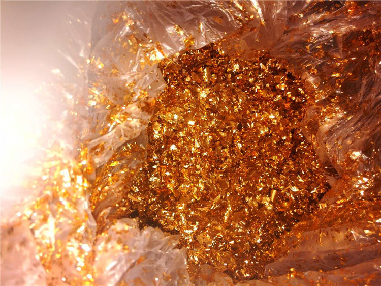 台湾金碎箔厂家批发化妆品级 不是铜箔铝箔 美甲装饰多种颜色用途