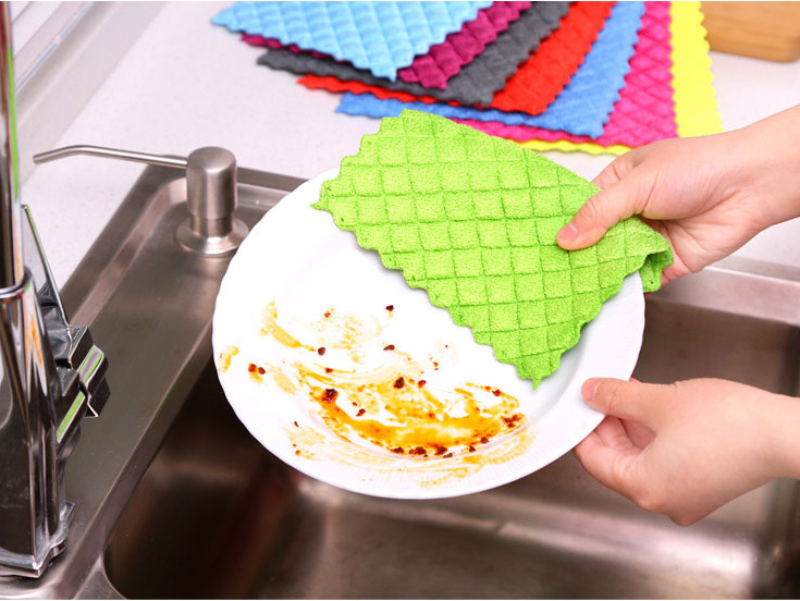 居家厨房清洁必备多用途抹布洗碗巾清洁布洗碗布