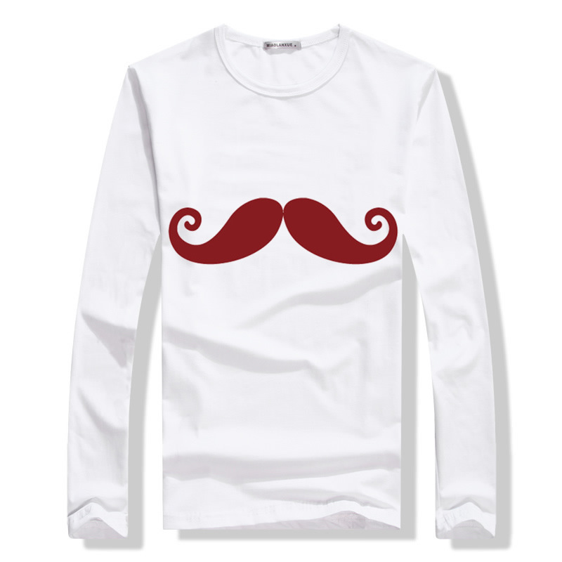 17605男装2015秋冬新款男式胡子印