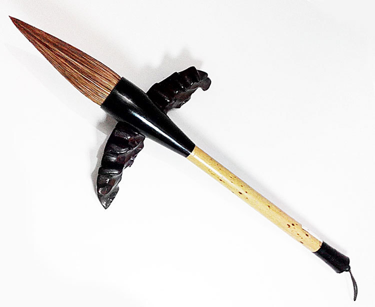 厂家批发毛笔狼毫善琏湖笔刚劲山马大抓笔斗笔书法国画毛笔