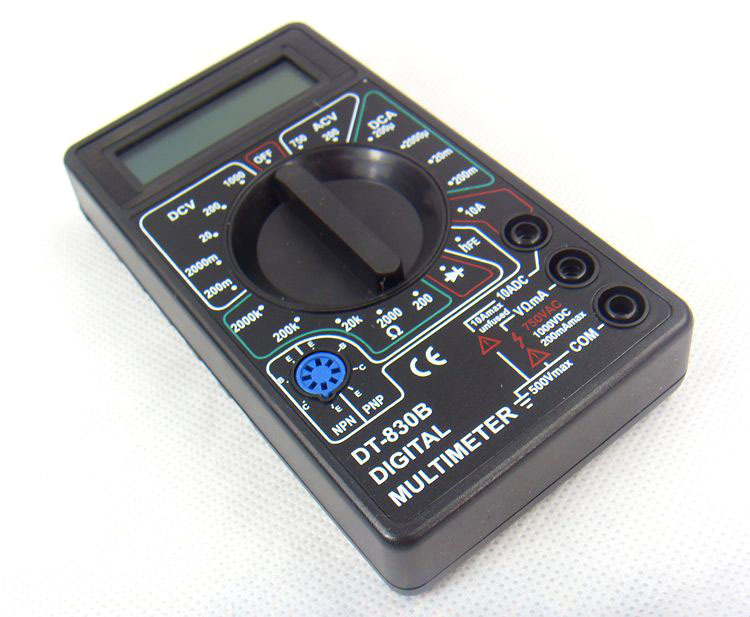 dt830b手持式数字万用表数字万能表电工用万用电表送测量表笔