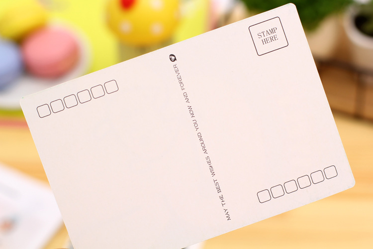 来图定制卡通可爱明信片 生日创意贺卡 小贺卡小卡片好评卡定制