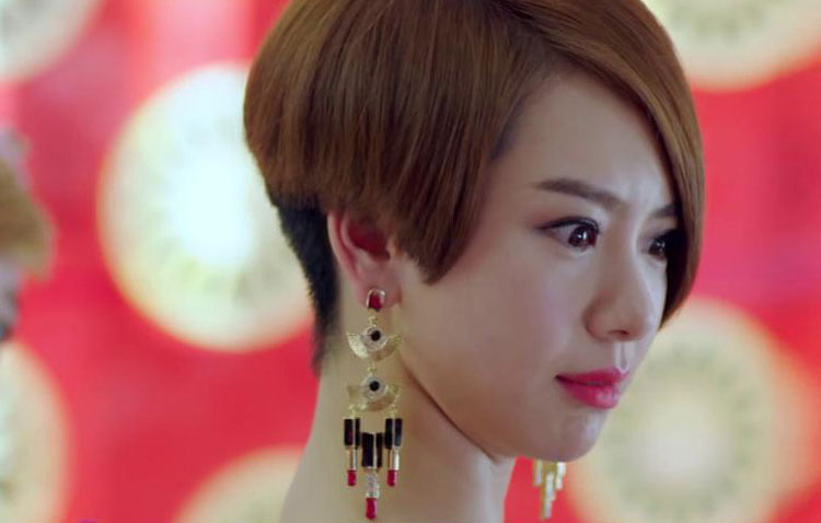 韩国爱情回来了明亮唇膏唇彩口红耳钉 耳饰