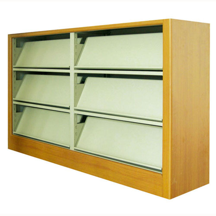 空双柱双面期刊架