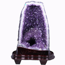 巴西天然紫晶洞摆件 紫水晶洞玛瑙聚宝盆摆件 高档摆件