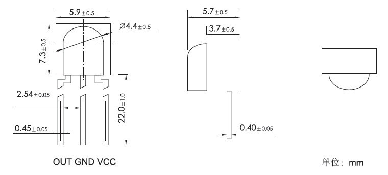 空调的接收头怎么判断哪个脚是信号