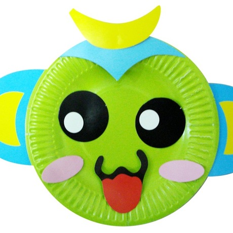 儿童手工纸盘画 幼儿园diy制作材料包 3d益智创意粘贴画 益智玩具