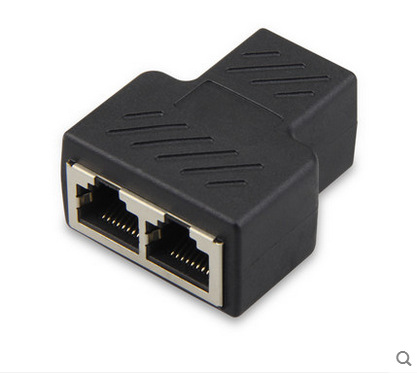 rj45网络三通头 网线连接器对接头网络接口一分三不能同时接两个