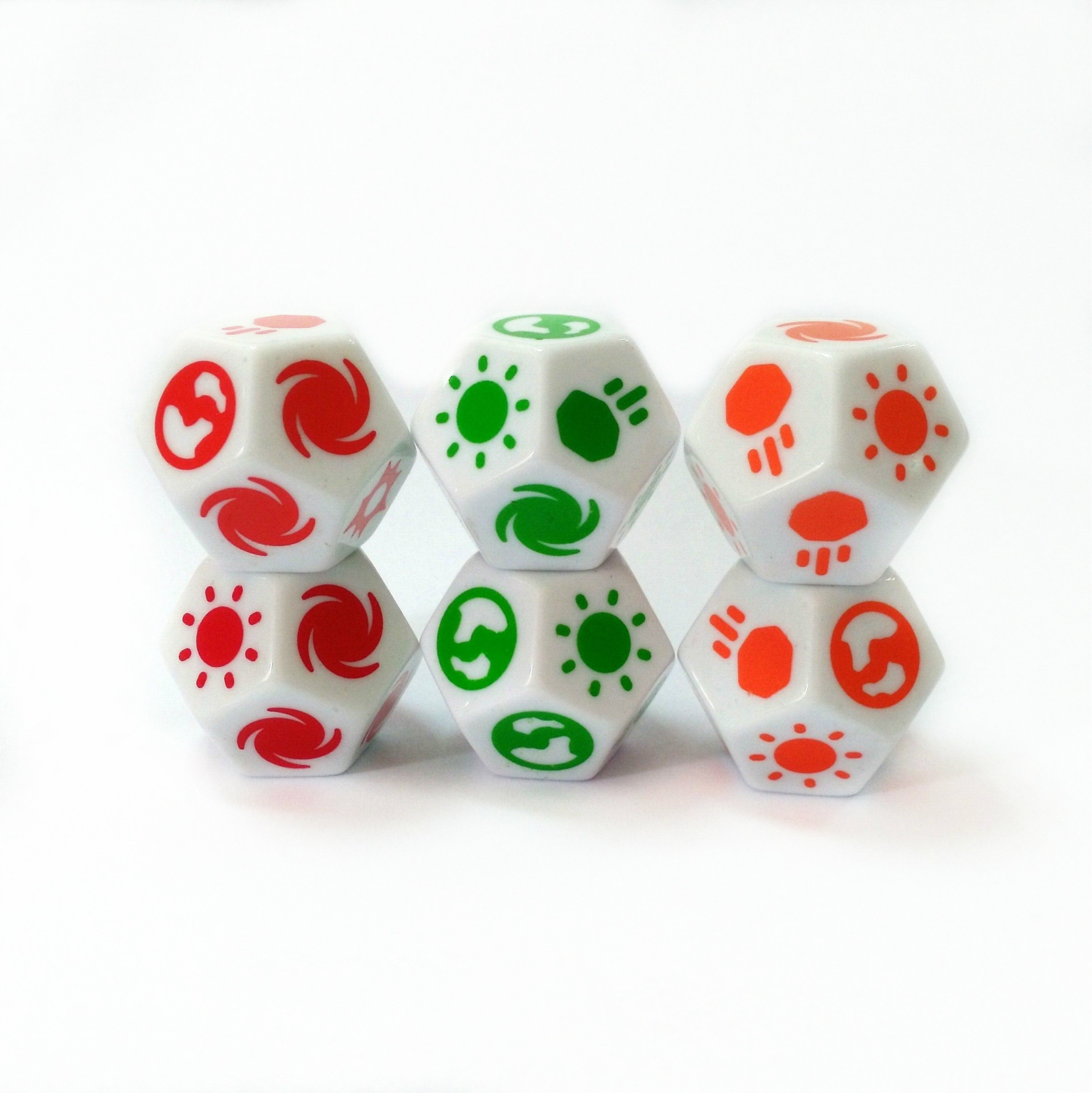 厂家供应环保亚克力12面情侣游戏骰子 前戏情趣多面骰子现货批发