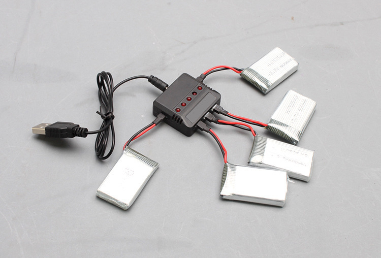 3.7v锂电池充电器1充5 哈博森h10