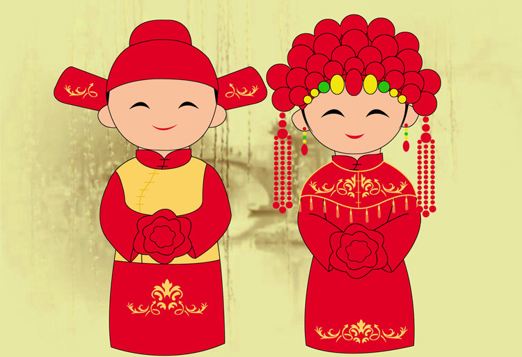 国潮郎才女貌陶瓷风铃挂饰动漫展会情侣公仔工艺品景区庙会纪念品