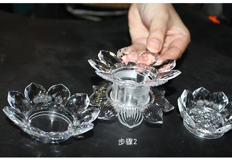 注塑加工透明工艺品创意摆件礼品亚克力灯饰吸顶灯配件饰品莲花