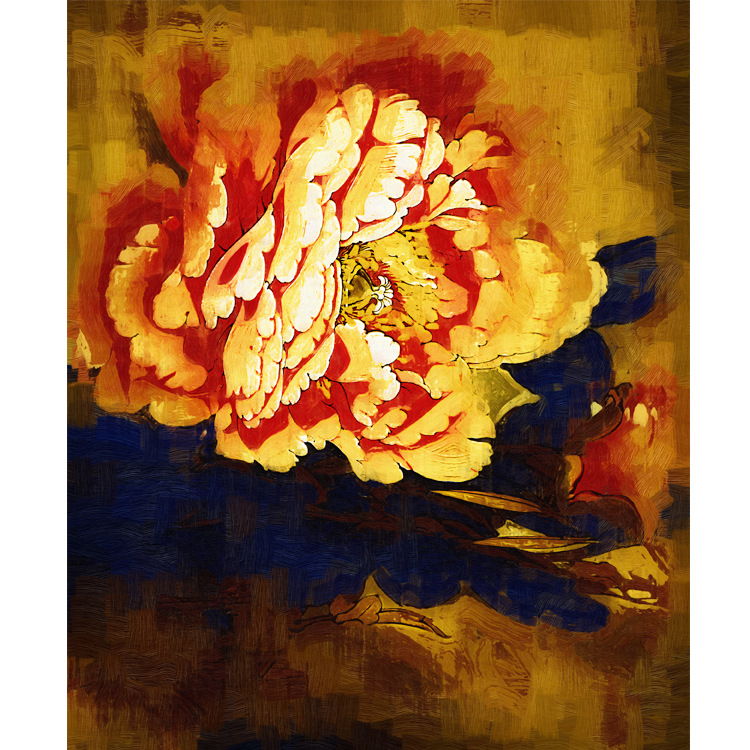 钻石画diy 钻石绣 工艺画 厂家批发 装饰画抽象油画菊花