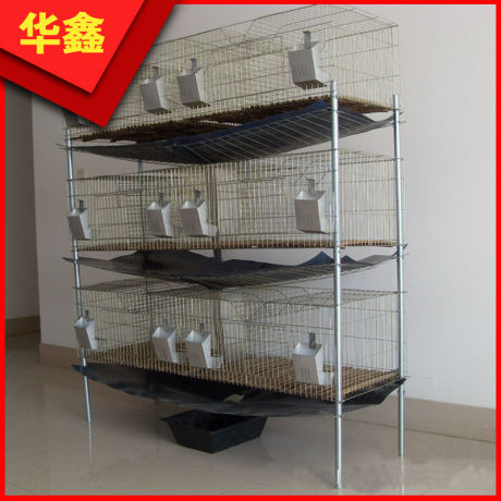 批发16窝兔笼子 四层四列十六位商品笼 耐用加粗养殖兔笼