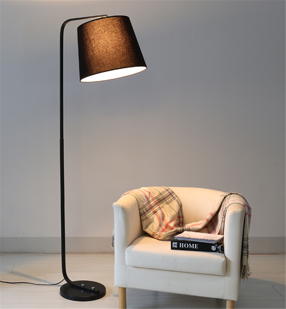 批发个性时尚铁艺布罩落地灯客厅展厅卧室酒店工程现代简约