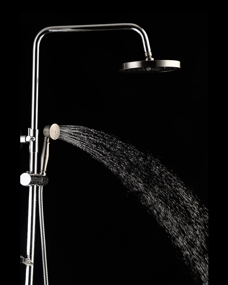 拉丝苹果 三档淋浴花洒套装铜 oem贴牌升降 厂家批发 花.