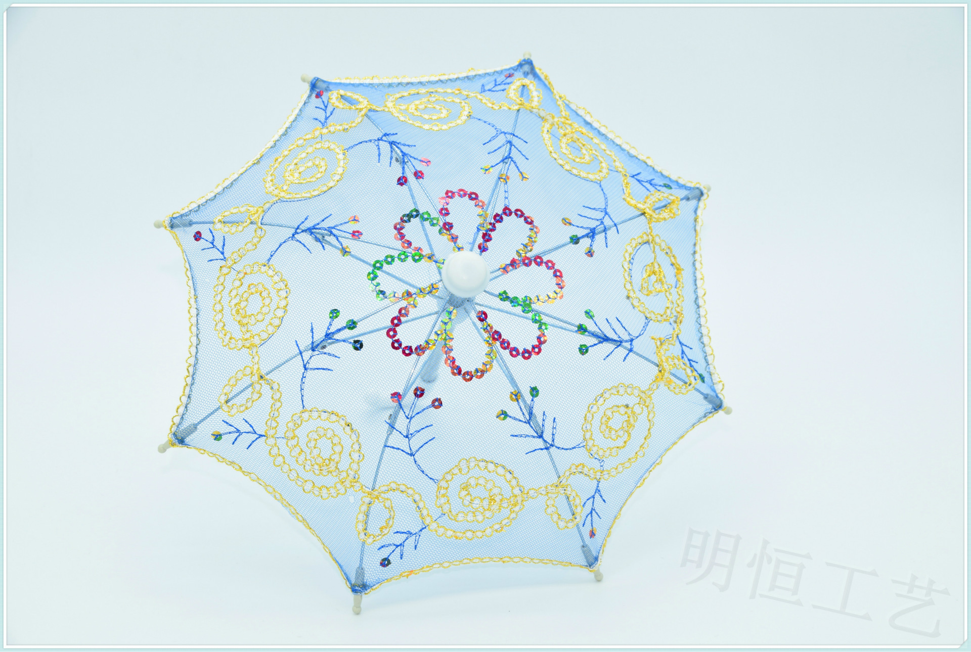 刺绣蕾丝绣花伞彩片儿童小花伞舞蹈工艺品家居装饰伞 景区纪念品