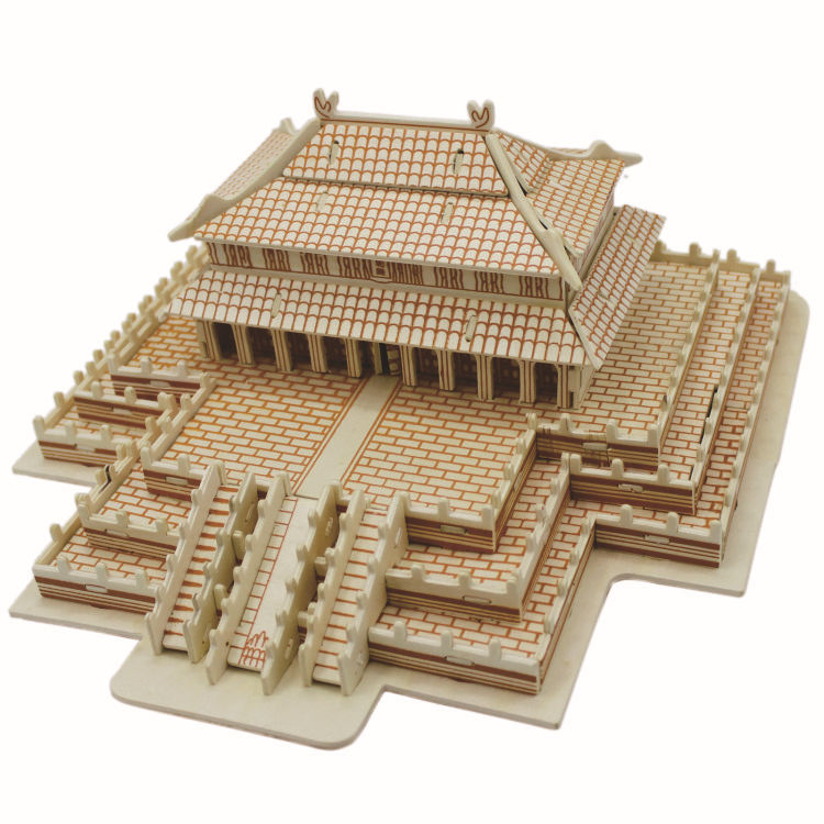 儿童节礼物亲子活动世界著名建筑太和殿3d