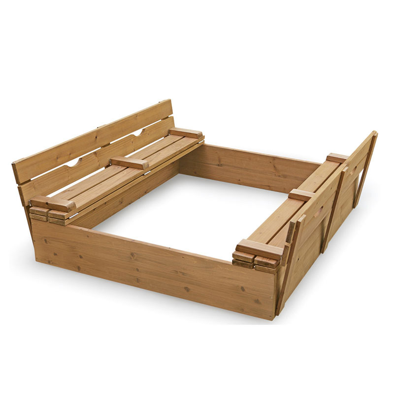 贝丝凯尔欧美木制沙盒玩具沙滩盒户外木制玩具城堡户外沙房玩具