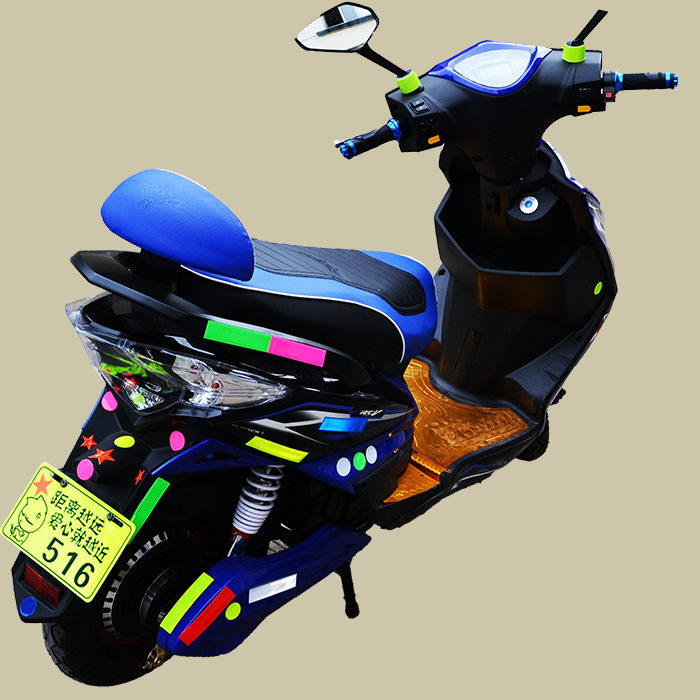 电动车反光贴条形贴纸死飞反光条自行车反光片车包贴骠骑