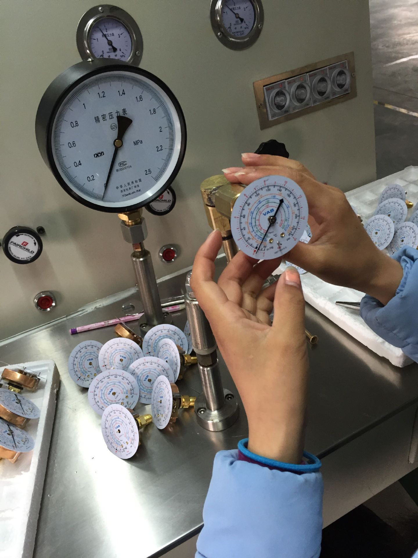 美国旺邦r410a冷媒专用全不锈钢压力表全系列