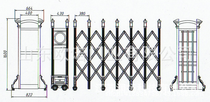 【伸缩门价格】电动伸缩门 自动伸缩门 伸