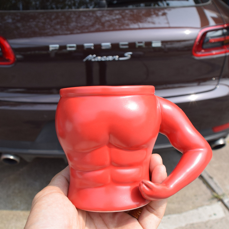 新品上市 肌肉男杯 猛男马克杯 肌肉咖啡杯 陶瓷杯 杯子 厂家直销