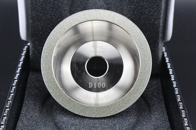 king王牌碗形钻石电镀合金砂轮 抛光 磨刀机磨床砂轮 金刚石砂轮