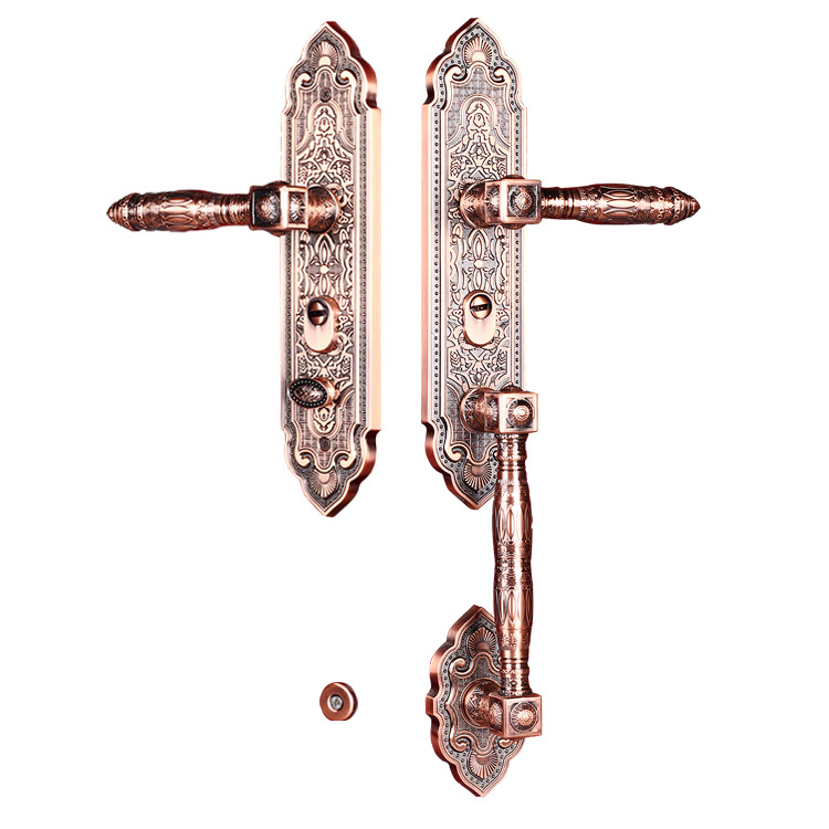 高档别墅防盗大门锁 双开铜门实木门锁 子母门入户门锁 厂家直销