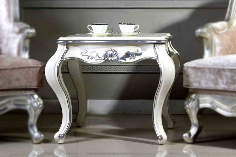 家具 卧室成套 欧式金银箔套房家具 客厅方茶几 小茶几