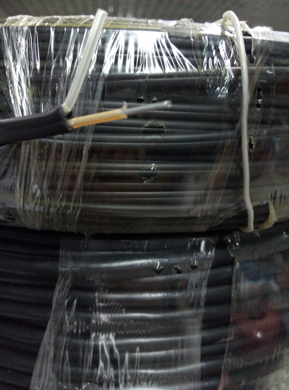 专业批发 双芯室外黑色电话线,米数您说了算