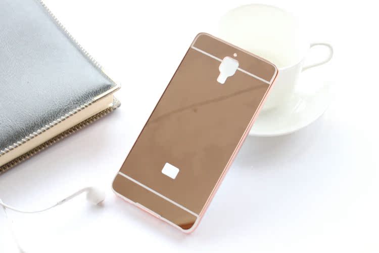 红米note2手机壳镜面 红米note2金属边框 小米note24k金边框现货