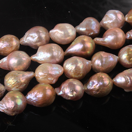 宝发珠宝 11-12mm怪色爱迪生珍珠圆核巴洛克风格珍珠半成品