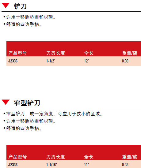 proto工具 铲刀 j2338 现货 型号:j2338 品牌:proto &bull; 适用于