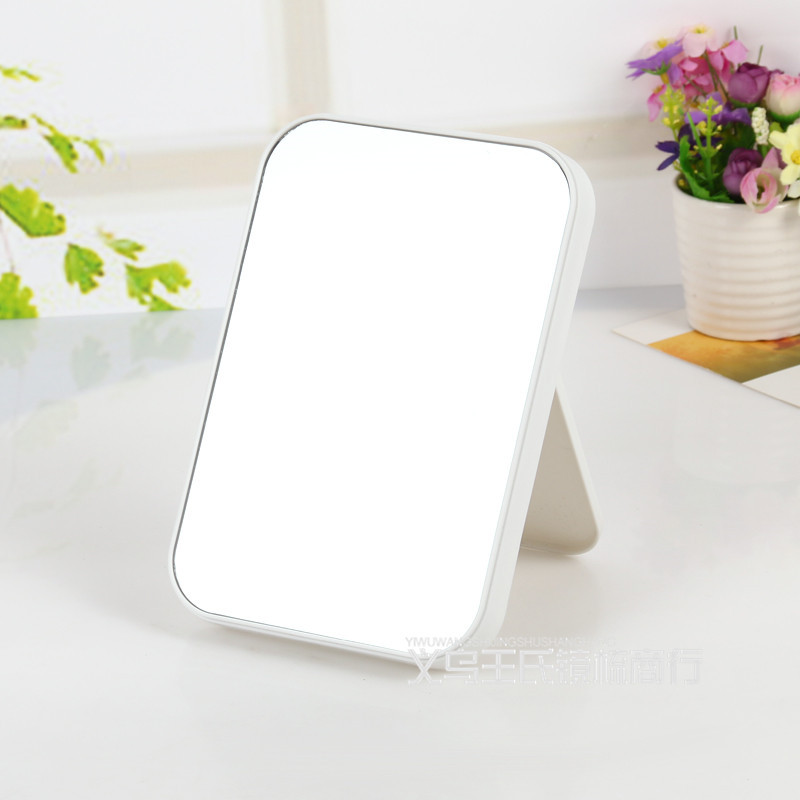 Desktop Makeup Mirror 15 New Foldable Household Lay Sidewards Table Mirror Korean Style Fresh Beauty Dressing Mirror Wholesale