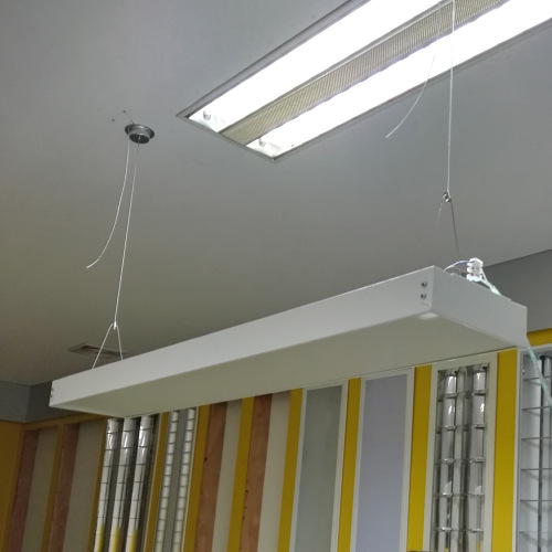 led办公室吊线灯 t8 t5led荧光灯管办公照明灯具 办公艺术灯