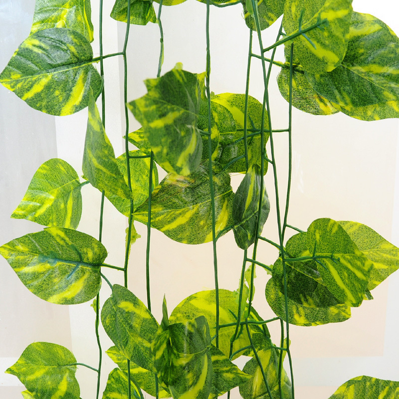 厂家直销 仿真叶子藤条藤蔓 管道装饰花藤 吊顶缠绕绿萝藤条