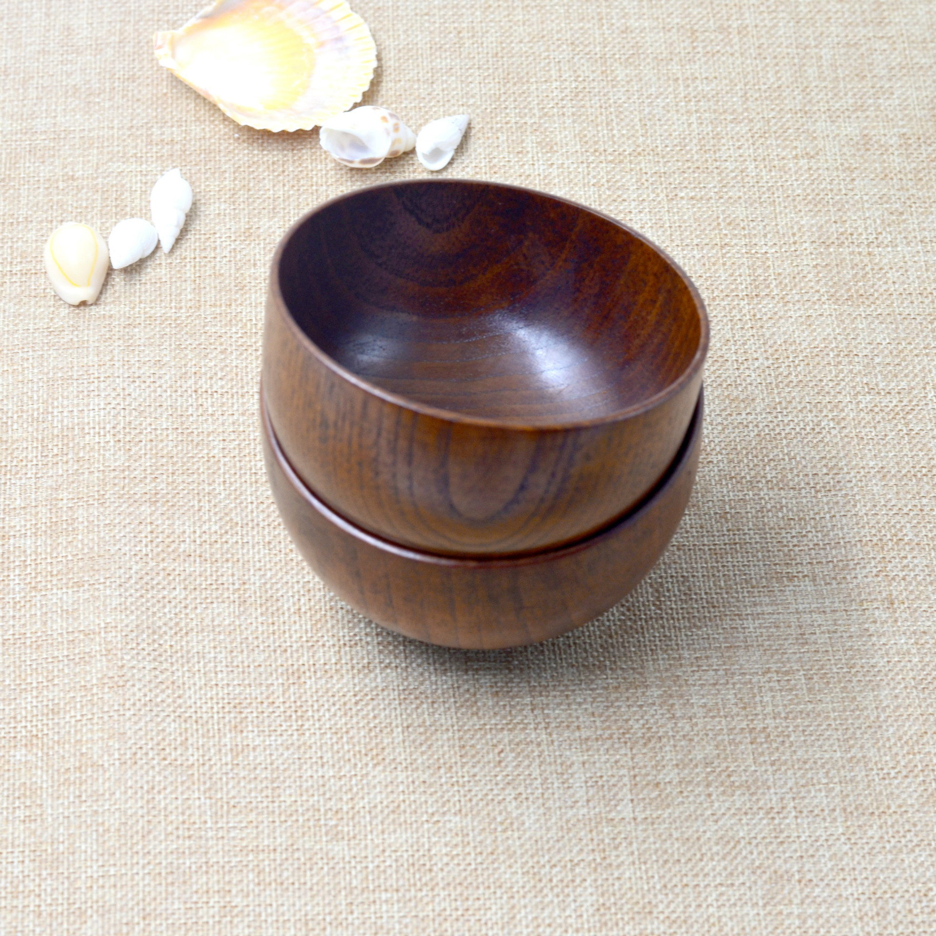 批发环保木质儿童餐具儿童环保木碗 小碗 自然简约木碗