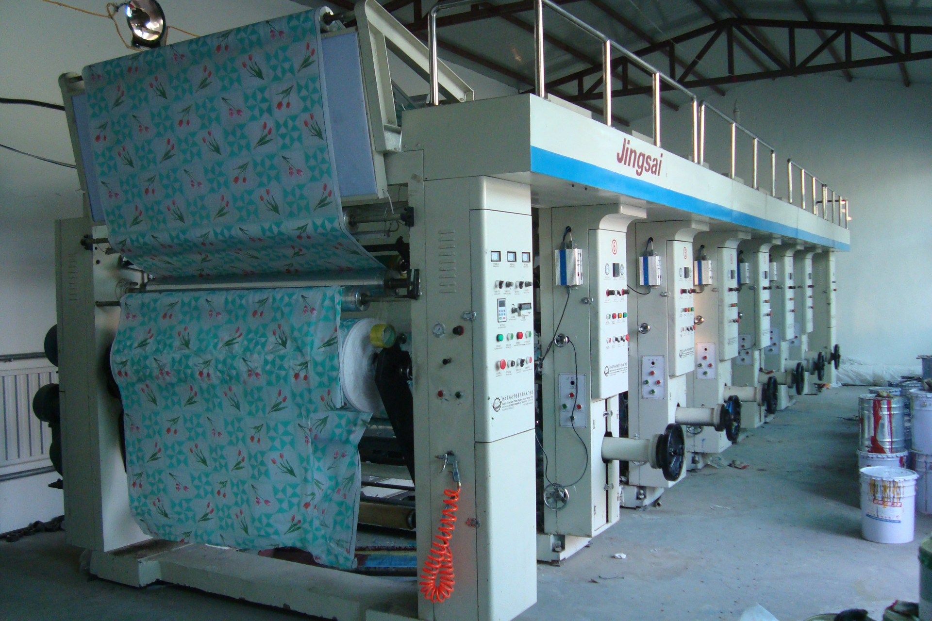 9成新 电脑高速 6色 二手凹版印刷机